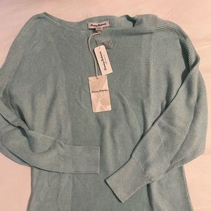 Tommy Bahama Turquoise Cowl neck sweater